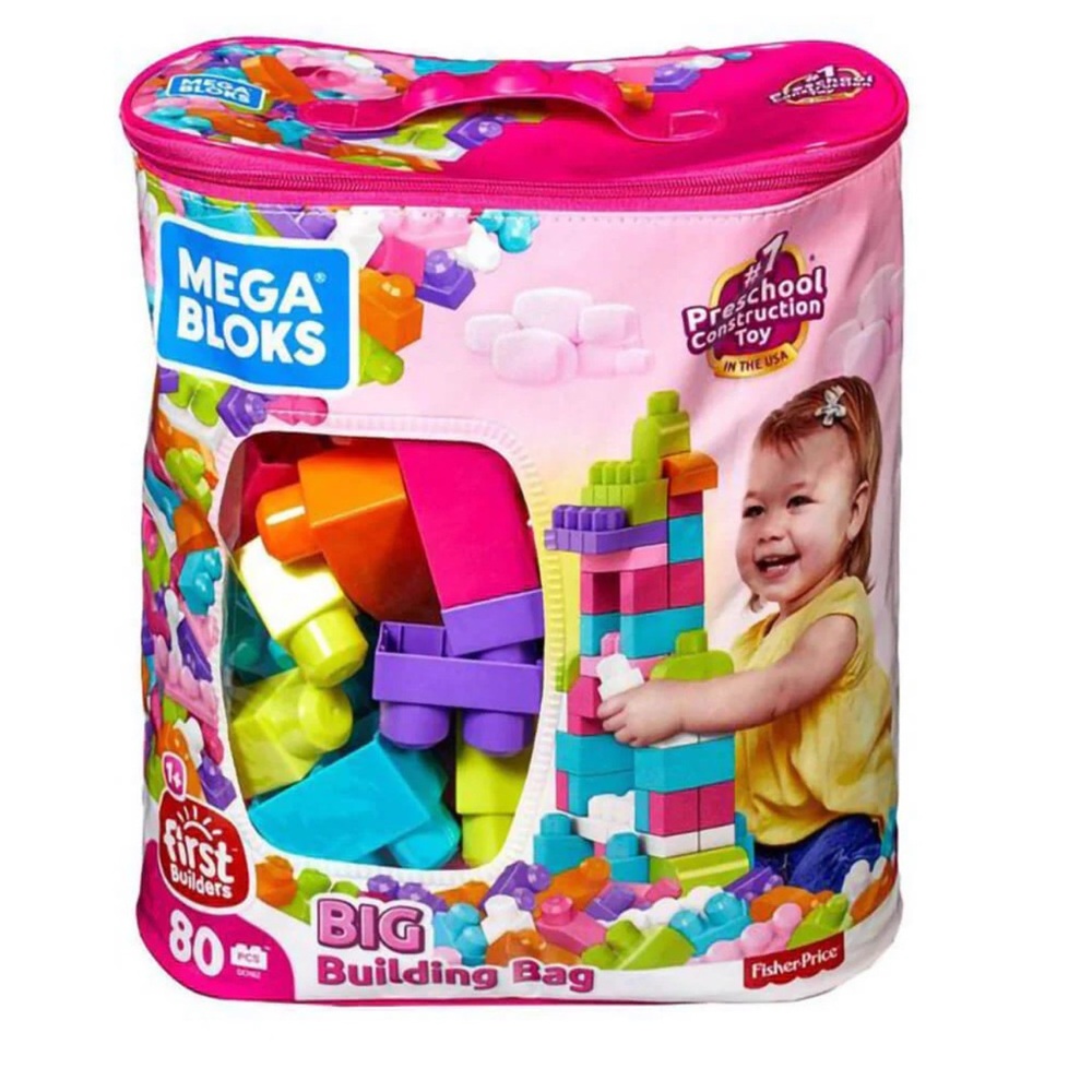 Mega Bloks- First Builders Big Building Bag - Multi-Color